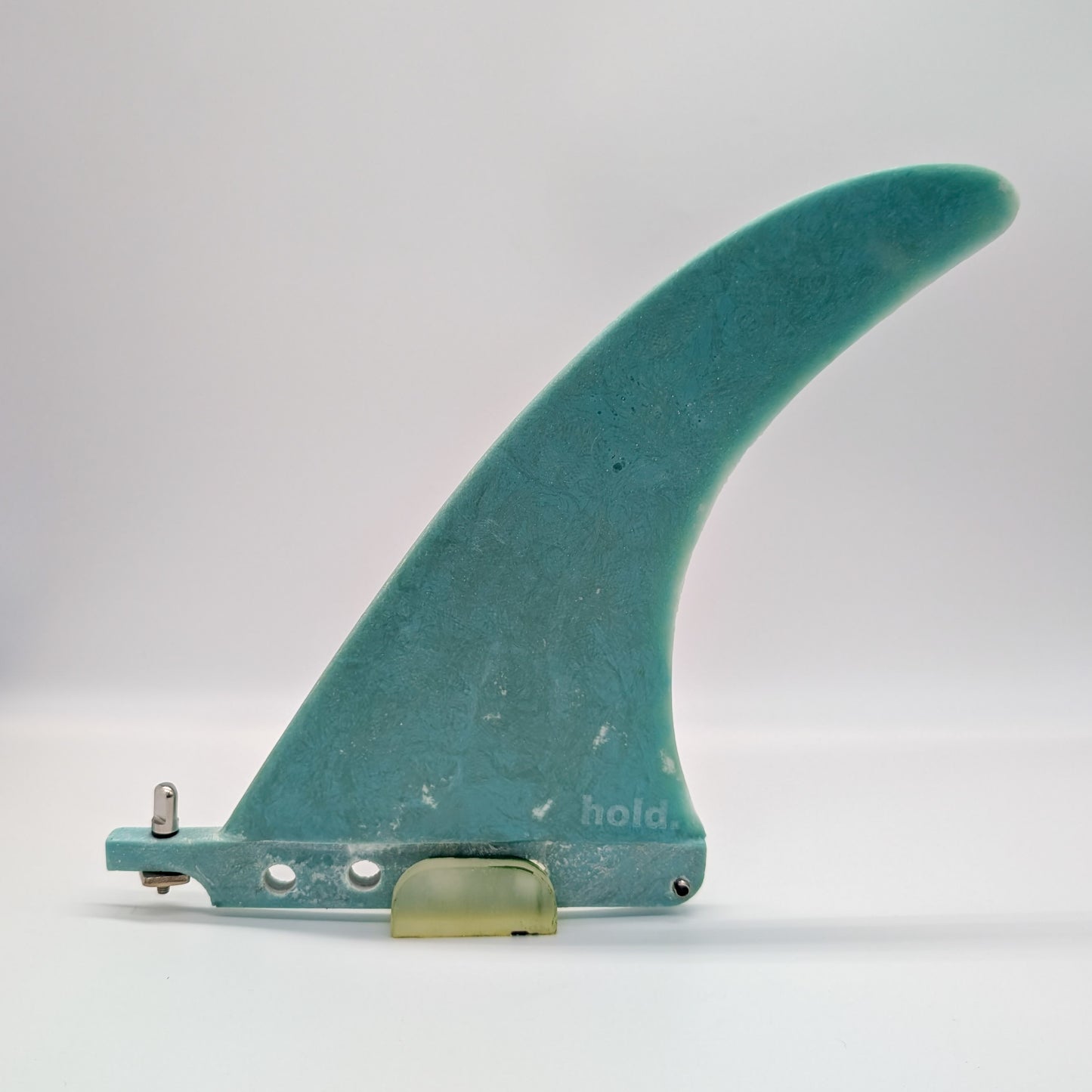 Recycled Fibreglass Single Surfboard Fins - Cyan