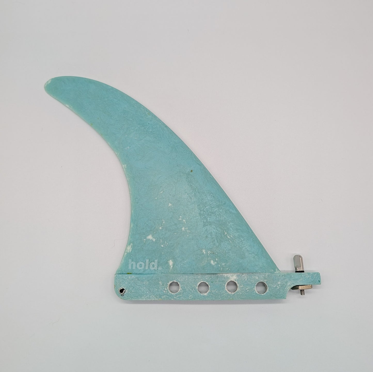 Recycled Fibreglass Single Surfboard Fins - Cyan