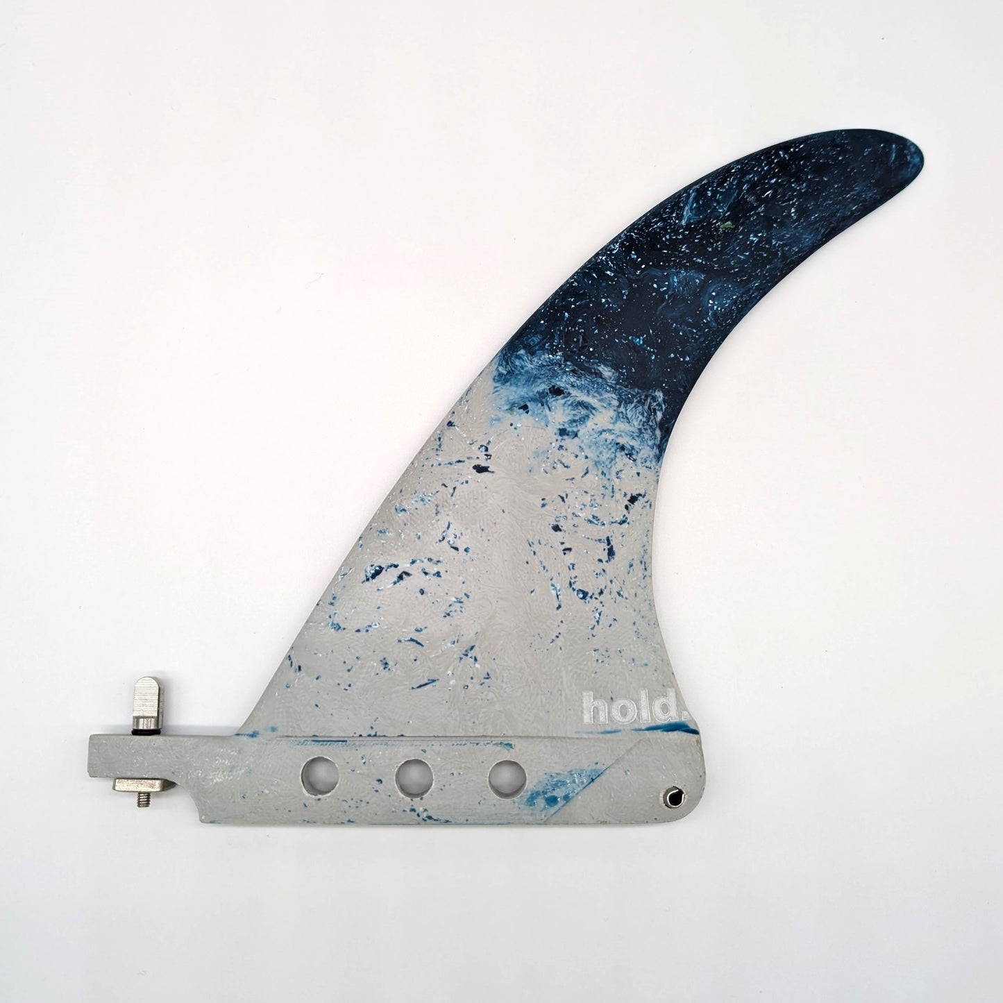 Recycled Fibreglass Single Surfboard Fins - Blue/Grey