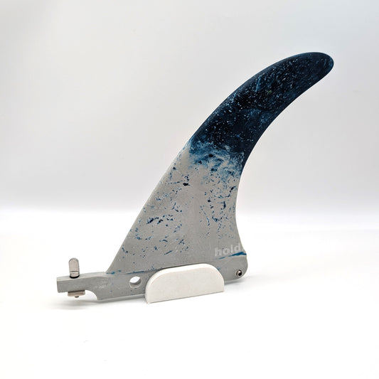Recycled Fibreglass Single Surfboard Fins - Blue/Grey