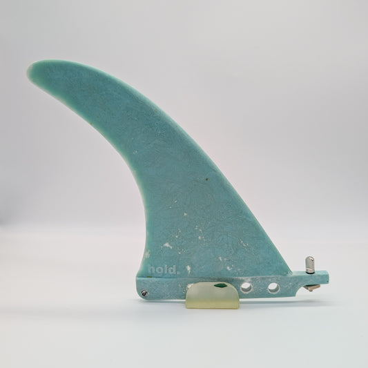 Recycled Fibreglass Single Surfboard Fins - Cyan